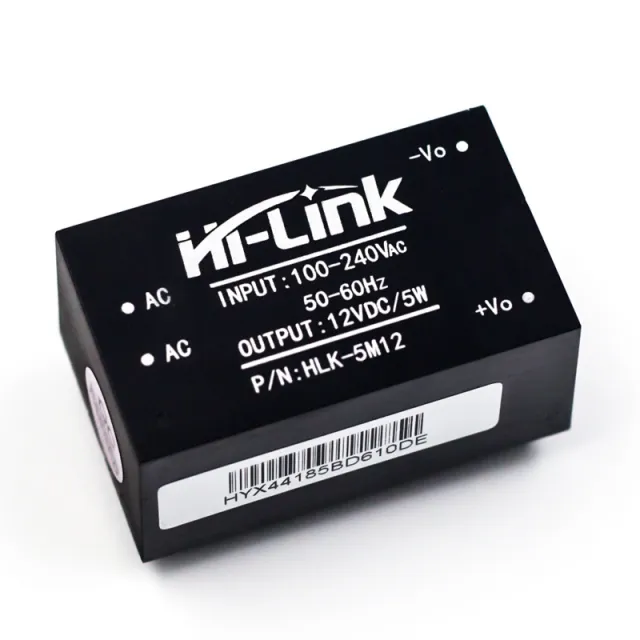 Módulo convertidor de 220VAC a 12VDC 0,42A HLK-5M12