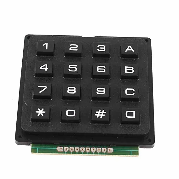 4x4 matrix keypad sort