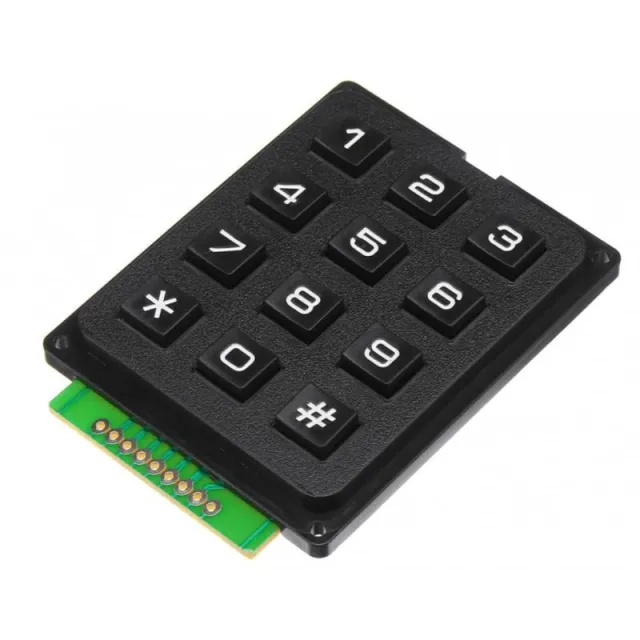 3x4 matrix keypad sort