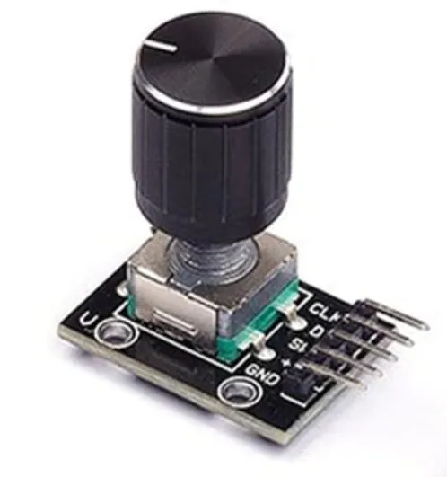 Encoder rotatorio HW-040 con tapa de aluminio para Arduino