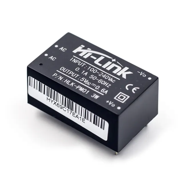 Μονάδα μετατροπέα 220VAC προς 5VDC 0,6A HLK-PM01