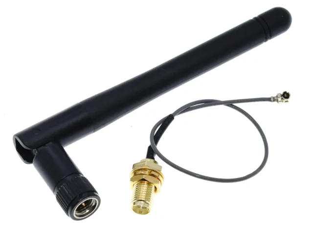 2.4GHz WiFi antenna with SMA to uFL Ipex connector