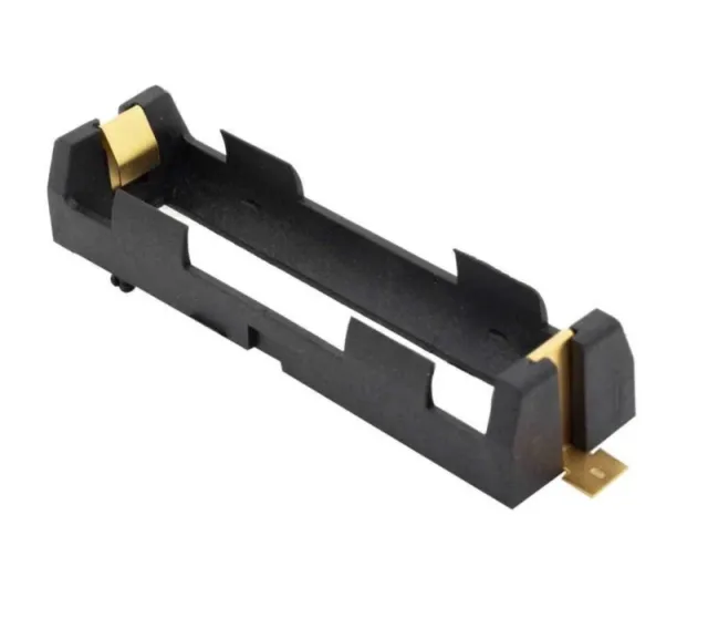 18650 battery holder with soldering points