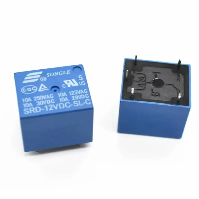 SRD-12VDC-SL-C Strømrelæ 5pin