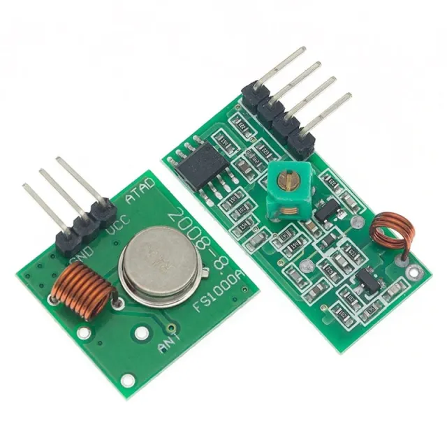 433 MHz RF transmitter and receiver