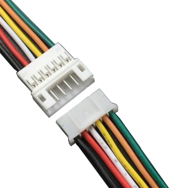 Micro JST PH 6 pins pigtail connector sæt han hun