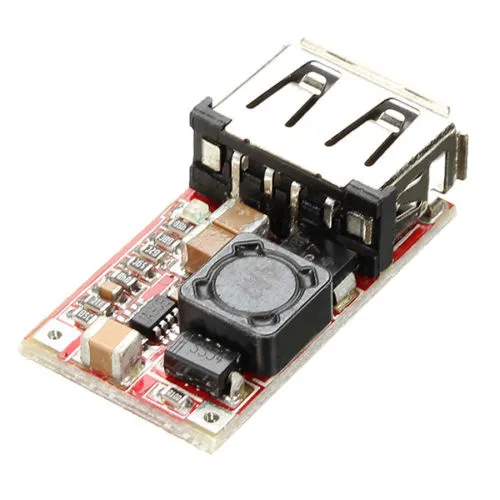 USB nabíjecí modul: DC-DC step-down měnič - 6V ~ 24V 12V na 5V 3A