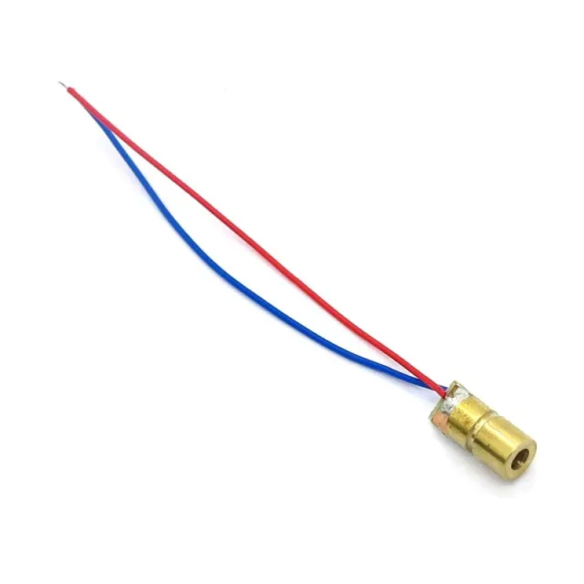 Diodo láser 5v láser rojo 650nm 5mW cabeza de cobre