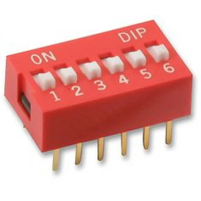 6-пинов DIP превключвател - 2,54mm pitch