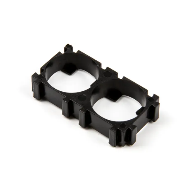 2x 18650 batteriholder med omskiftelig klemme