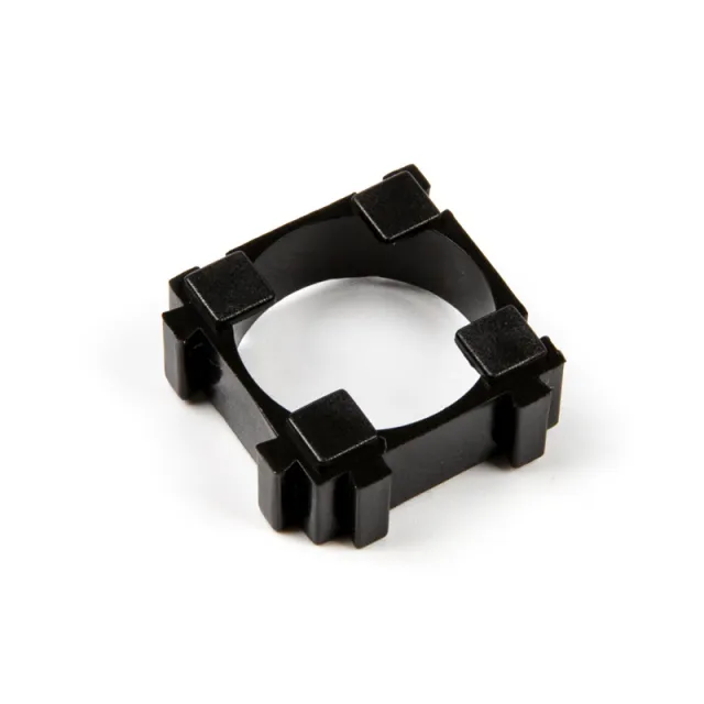 18650 batteriholder med omskiftelig klemme