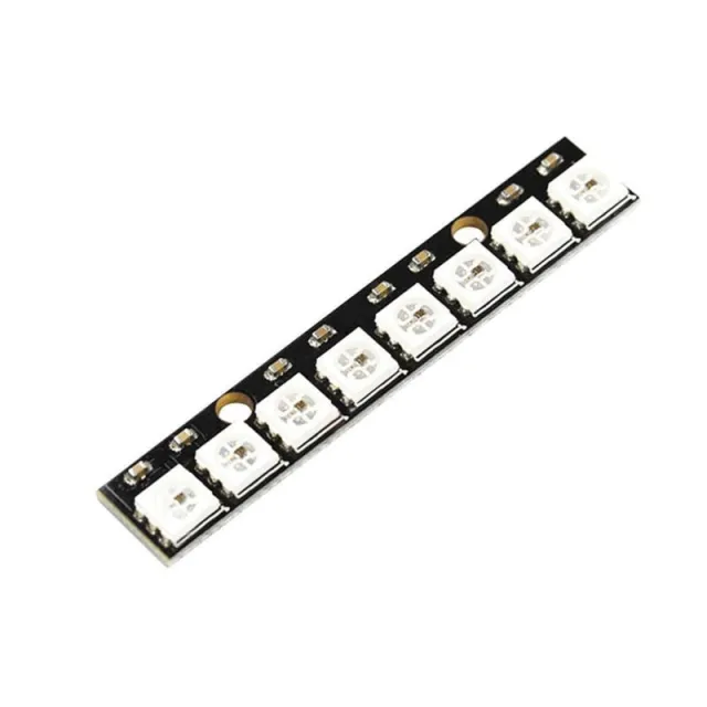 LEDs RGB WS2812b de 8 bits en placa