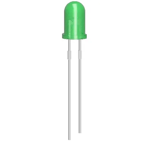 10x LED Diode 5mm Verde 3V