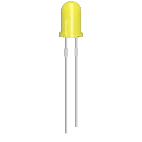 10x Diodo LED 5mm Amarillo 2V