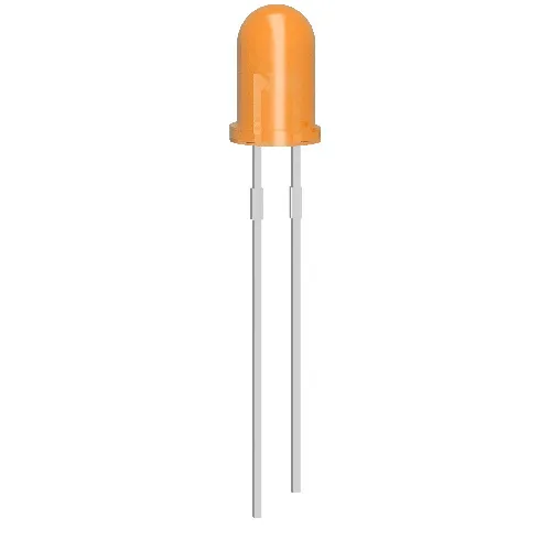 10x Diodo LED 5mm Naranja 2V