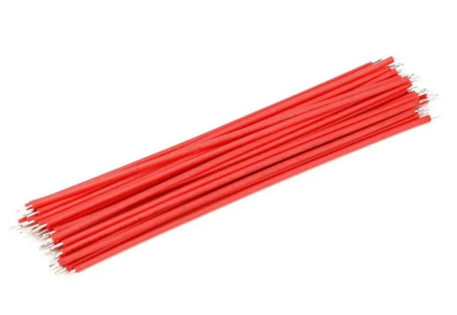 24AWG 15cm Verzinnter Kupfer Elektronikdraht Rot