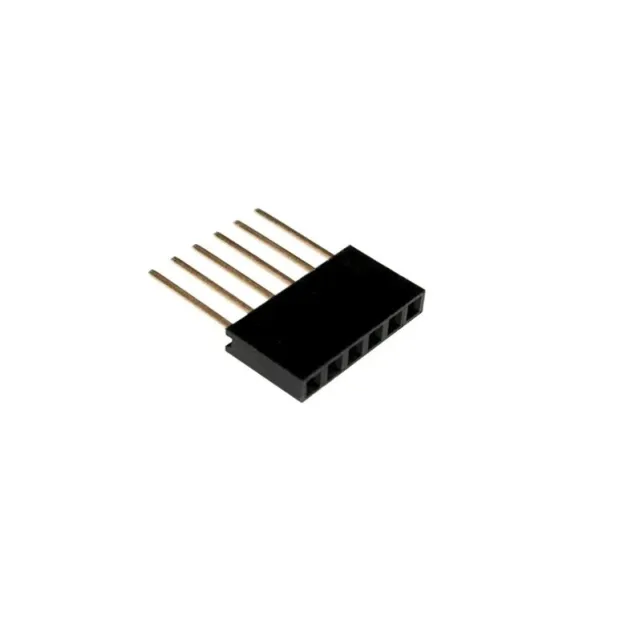 6 Pin Female 11mm висока stackable Pin Header Connector