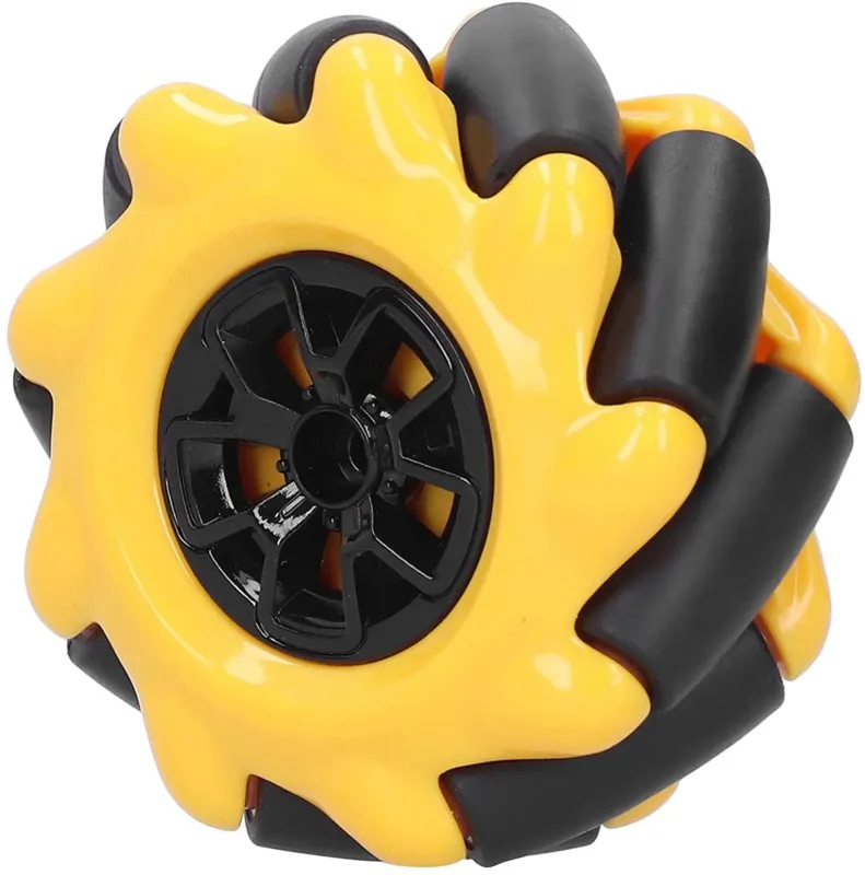 Mecanum Pyörä /Omnidirektionaalinen Pyörä - 60MM-K Keltainen - Setti 4 kpl