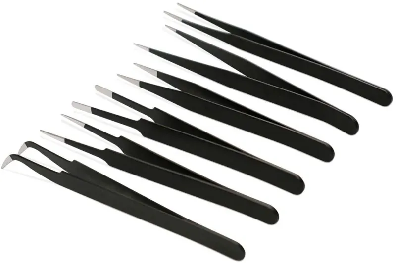Set de pinces antistatiques ESD 6 pièces