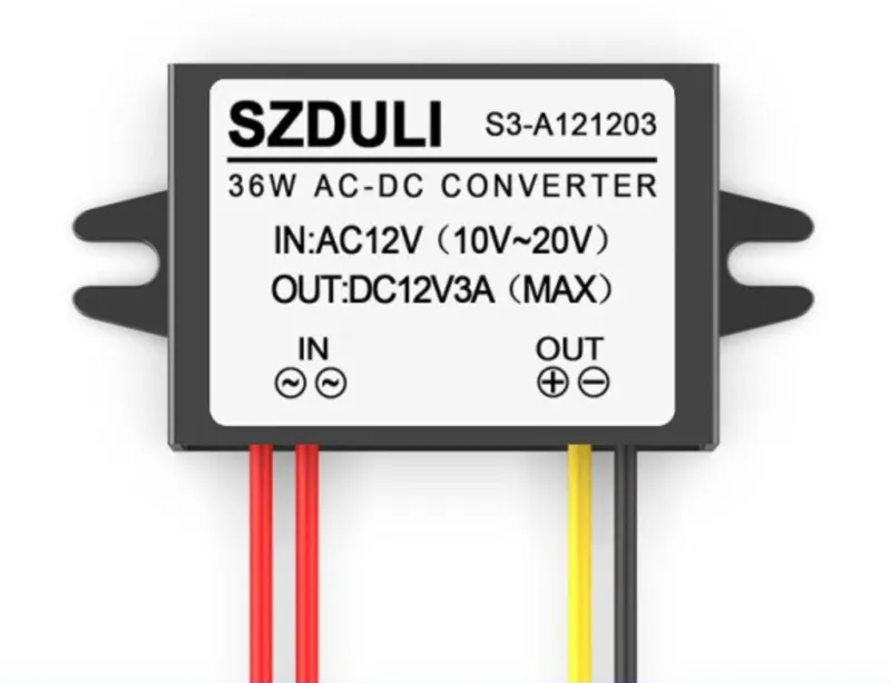 Convertidor AC de 12V-20V a DC de 12V 3A