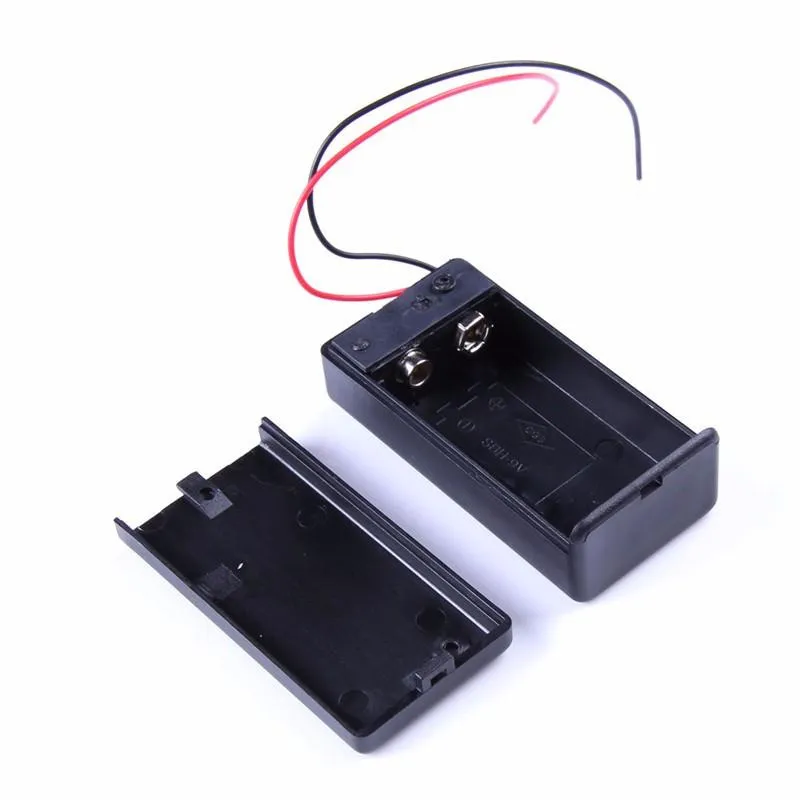 9V-Batteriehalter mit EIN/AUS-Kippschalter 9 Volt mit Deckel