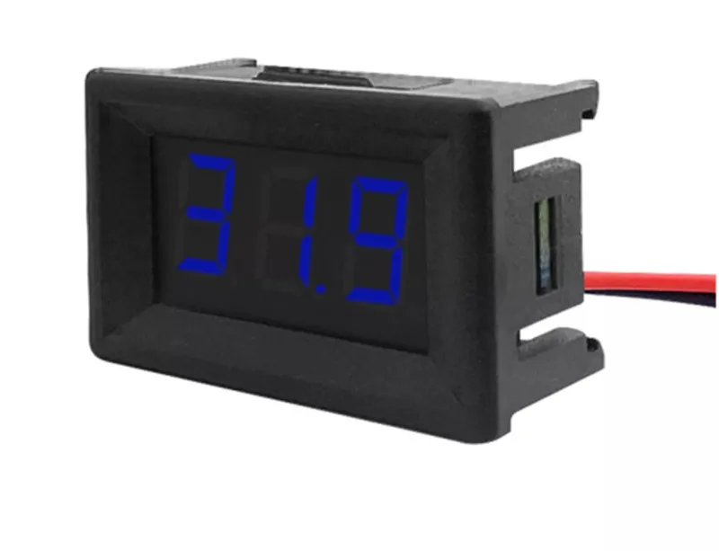 Βολτόμετρο DC 3,5V-30V -  Μπλε, 0.56 inch, Εντοιχιζόμενο