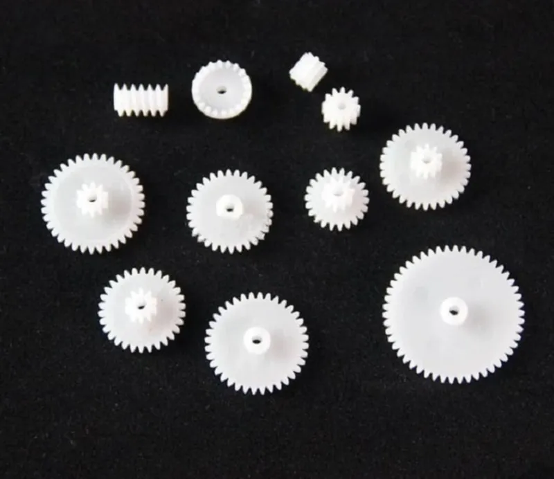 11 tipos de engranajes diferenciales de plástico para eje corona DIY para robótica