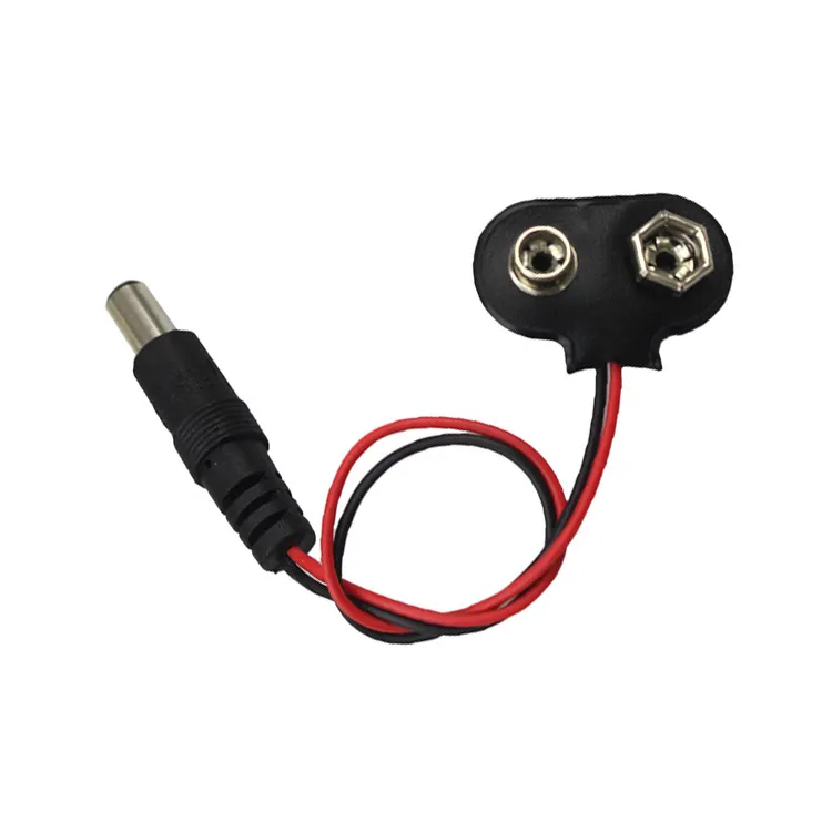 9V batterij clip met 5.5mm jack
