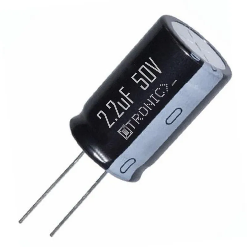 10x Capacitor 2.2uF 50v Electrolytic (ELCO) black