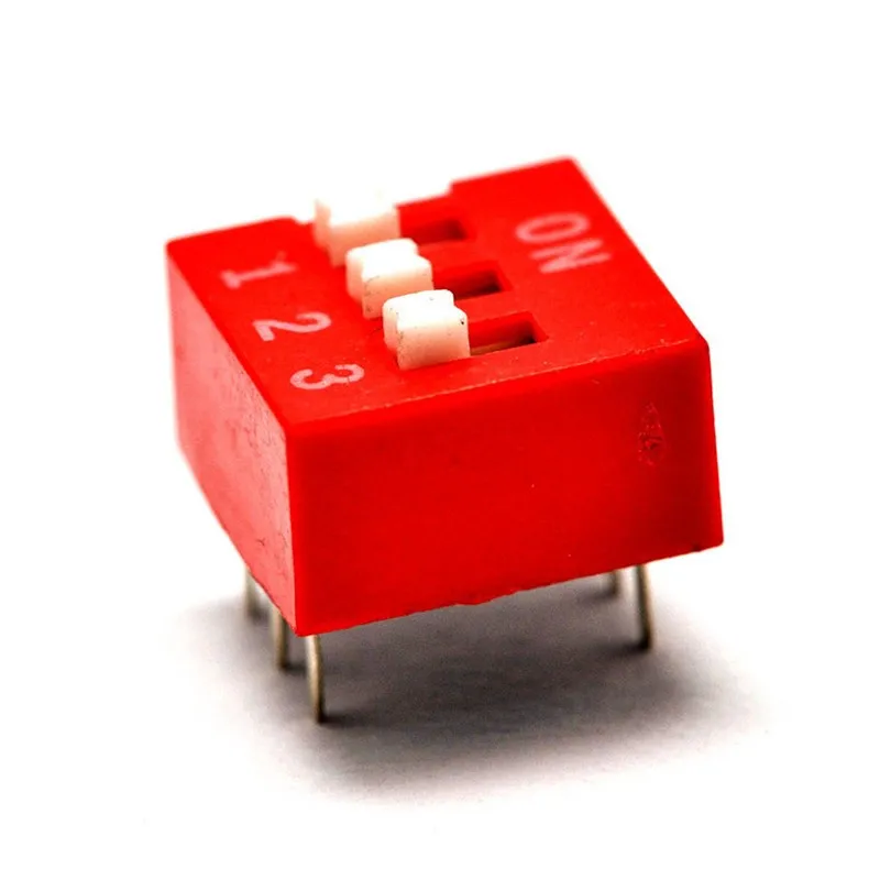 Bouton rotatif plat à 3 broches 2,54 mm