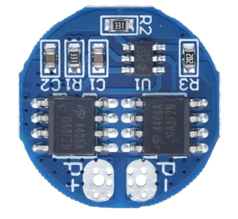 Placa BMS de carga y protección 2S para 2x 18650
