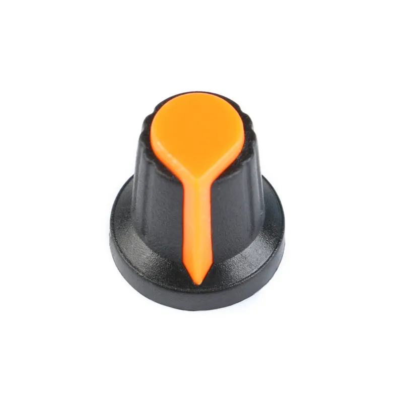 Knob for potentiometer Orange 15mm 17mm