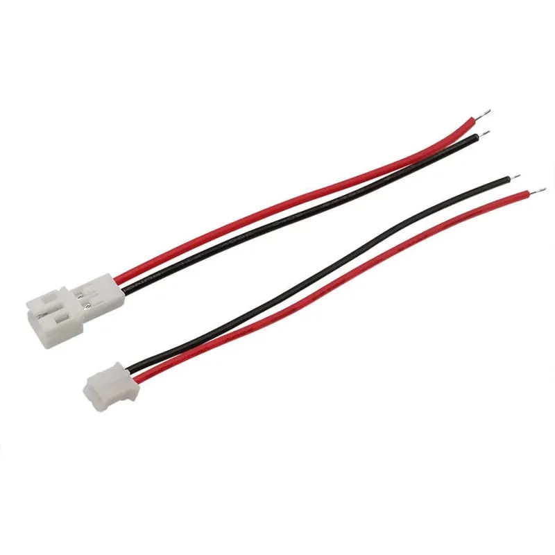 Micro JST PH 2 pins pigtail connector setti uros naaras