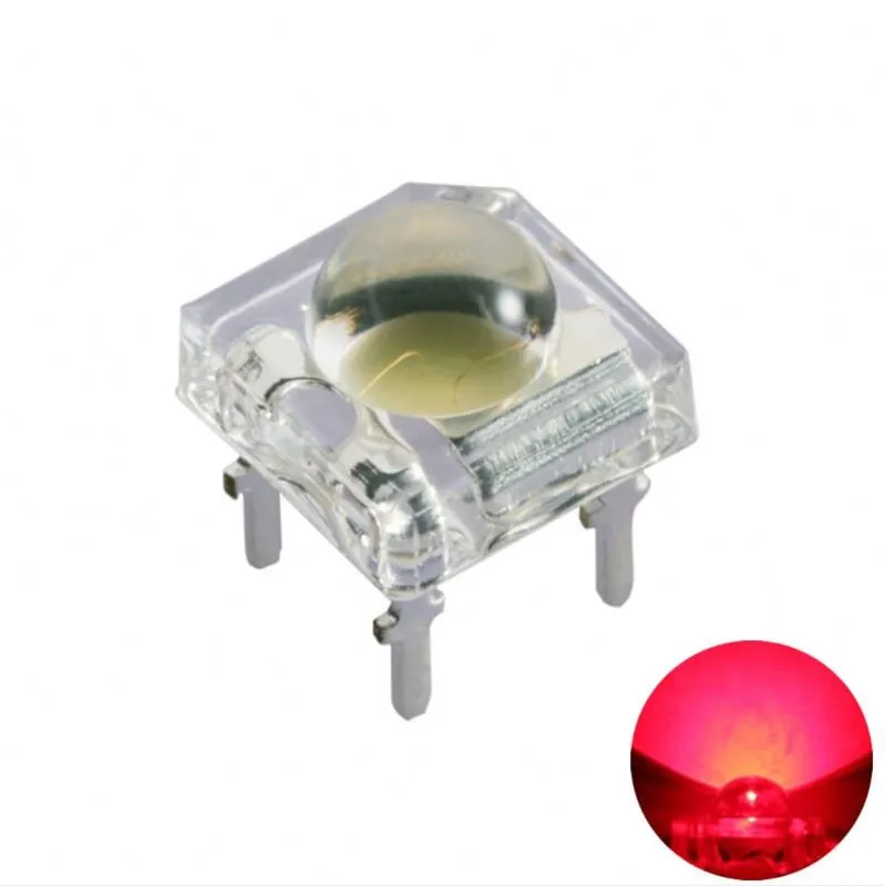 LED Super Flux Piranha 4 broches 5 mm - Rouge