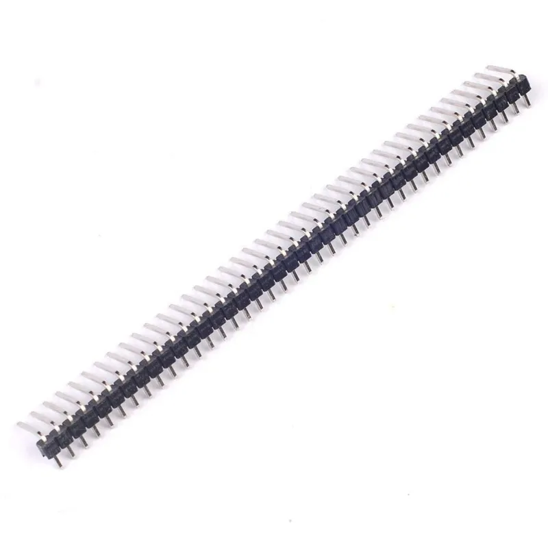 1X40pin 2,54 mm vinklet enkelt række pin header 90 grader